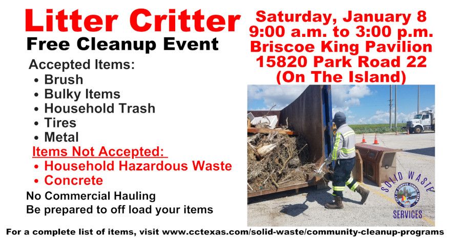 Litter Critter - Free Cleanup Event